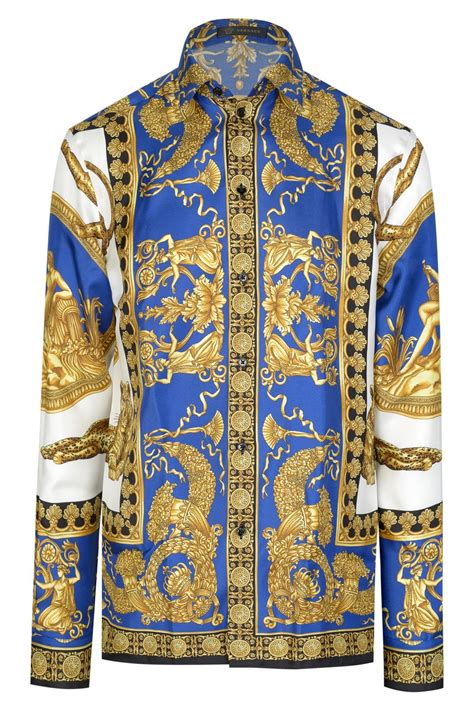 versace style blouse|big and tall versace shirts.